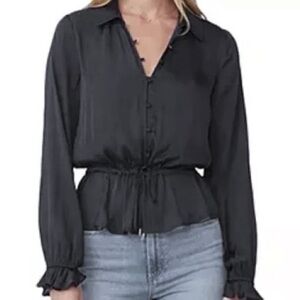 PAIGE Black Kendalle Top